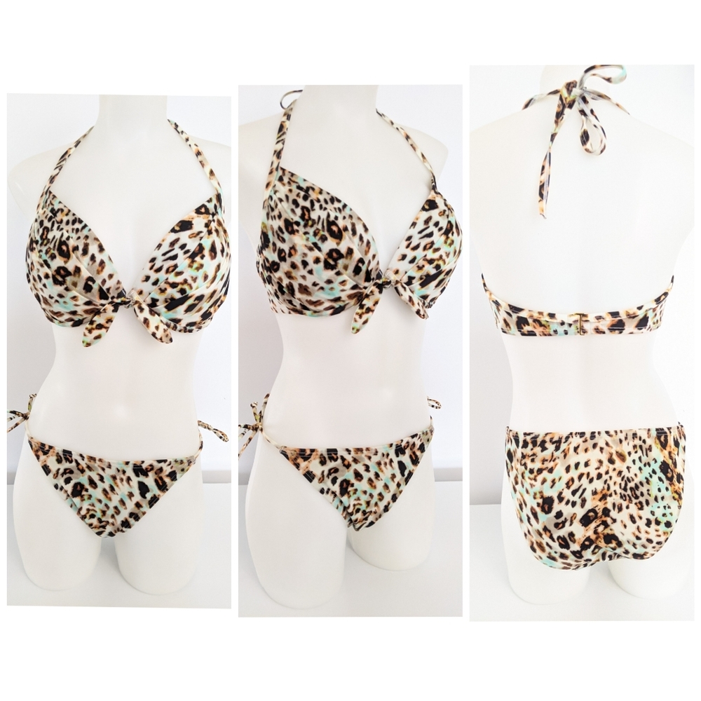 Leopard Print Bikini Set